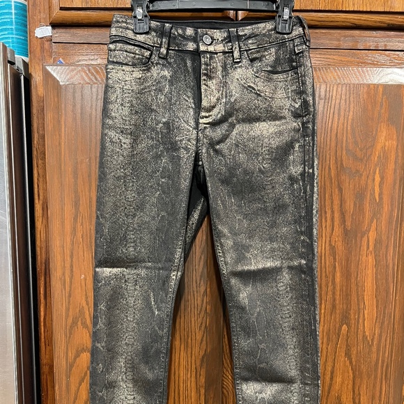 All Saints Womens Miller Snake Jeans